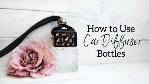 If you’ve ever wanted to make a DIY car air freshener, our hanging car diffuser bottles are perfect for you! A car perfume bottle is a glass container with a wood lid. They are filled with scented oil that saturates the lid. As the diffuser hangs in your car, it slowly releases its aroma to make your car smell amazing! Hanging Car Diffuser Diy, Car Scent Diy How To Make, Car Diffuser Blends, Diy Car Air Freshener, Air Freshener Diy Essential Oils, Diy Oil Diffuser, Air Freshener Recipes, Happy Office, Car Air Freshener Diy