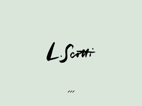 L. Scotti Logo Gamer, Written Logo, Hand Lettering Styles, Pet Logo, Handwritten Logo, Typography Love, Fiverr Logo, Lettering Styles, Branding Logo Design