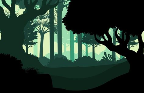 Silhouette dark forest landscape background Forest Ppt Background, Forrest Silloutes, Forest Sillouhette, Forest Drawing Background, Dark Forest Drawing, Dark Forest Illustration, Dark Forest Landscape, Shadow Landscape, Resume Website