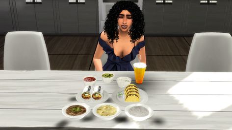 Sims 4 Mexican, Computer Game, Big Big, Ts4 Cc, Refried Beans, Cc Finds, White Rice, Rice Bowls, Tortilla Chips