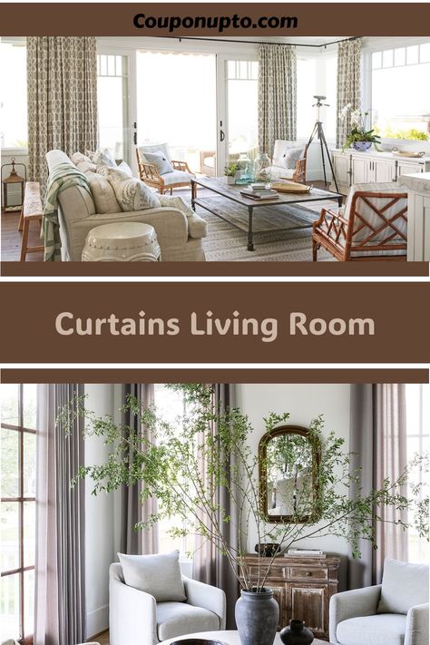 Curtains Living Room One Curtain Panel On Window, One Curtain Panel On Window Ideas, Layered Curtains Living Room, Living Room Curtain Ideas, Room Curtain Ideas, Living Room Curtain, Collected Interiors, Geometric Curtains, Blackout Panels