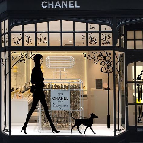 Jason Brooks - Chanel window design from my imagination Jason Brooks, Fashion Window Display, Window Illustration, Visual Merchandiser, Shop Front Signage, Retail Windows, Interior Display, Shop Window Design, My Imagination