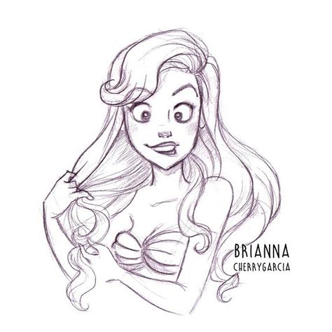 Brianna Garcia (@briannacherrygarcia) • Fotos y videos de Instagram Brianna Garcia, Sketch Disney, Disney Sleeve, Disney Character Art, Mermaid Drawings, Disney Princess Ariel, Disney Sketches, Muse Art, Princesa Disney