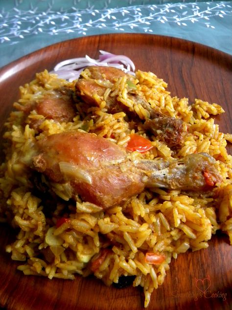 Chicken Majboos is the national dish of Bahrain and Qatar. Similar to Biriyani and Chicken Kabsa from Saudi Arabia, it is a rice dish with meat. There are Moroccan Vegetables, Hispanic Dishes, Afghan Food Recipes, Middle East Food, Nigerian Food, National Dish, Rice Dish, Eastern Cuisine, Middle Eastern Recipes