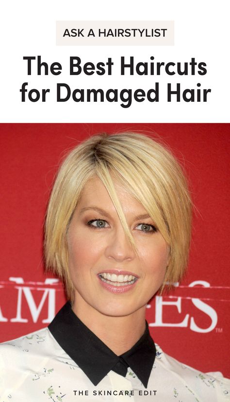 The Best Haircuts for Damaged Hair with Breakage Haircuts For Damaged Hair, Straight Hair With Braid, Bleach Damaged Hair, Straight Bob Hairstyles, Light Blonde Highlights, Best Haircuts, Different Hair Colors, Hair Advice, Celebrity Hair Stylist