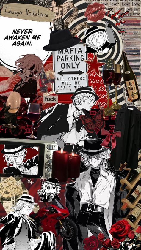 #chuuya #chuuyanakahara #bungoustraydogs #bsd Chuuya Aesthetic Wallpaper, Chuuya Background, Chuuya Lockscreen, Chuya Wallpaper, Chuuya Wallpaper Aesthetic, Bsd Lockscreen, Chuuya Aesthetic, Chuuya Nakahara Wallpaper, Chuuya Wallpaper