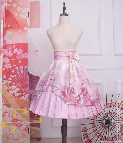 Chotronette Dresses, Sakura Skirt, Devil Inspired, Sakura Dress, Style Skirt, Cute Skirts, Lolita Dress, Lolita Fashion, Modern Fashion