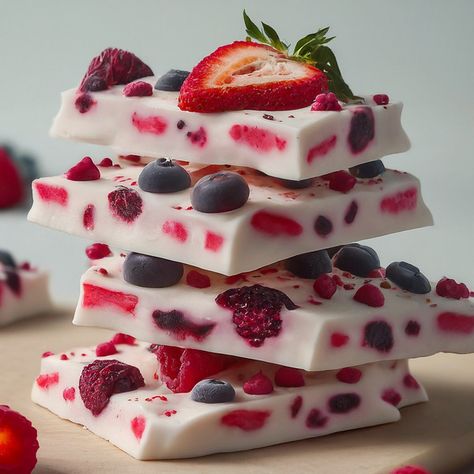 Frozen Berry Yogurt Bark Recipe - Instacart Yoghurt Bark, Yogurt Bark Recipe, Frozen Yogurt Bark, Berry Yogurt, Yogurt Bark, Bark Recipe, Food Babe, Frozen Yogurt, Yogurt