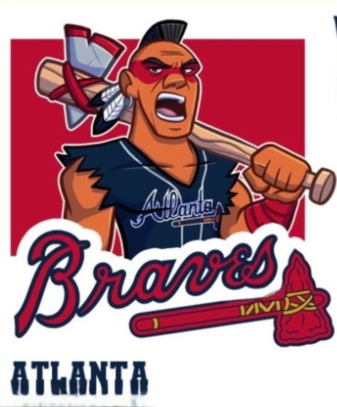 Atlanta Braves Wallpaper, Brave Wallpaper, Atlanta Braves Logo, Baseball Mascots, Braves Baseball, Mlb Teams, National League, Sports Logo, Atlanta Braves