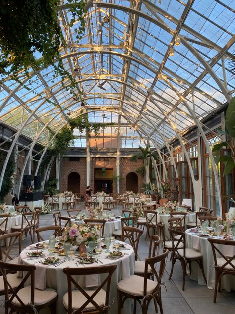 Wedding Venue Ideas Garden, Perfect Wedding Venue Outdoor, Wedding Venue Ontario, Wedding Venue Canada, Wedding Venue Windows, Conservatory Wedding Ceremony, Wedding Venue Greenhouse, Greenhouse Wedding Aesthetic, Green House Wedding Ceremony