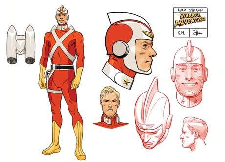 Doc Shaner, Adam Strange, Superhero Characters, Dc Comics Characters, Superhero Design, Dc Comics Art, Comic Book Artists, Dc Superheroes, Superhero Comic