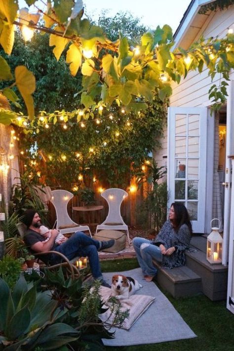 Stunning Side Yard Landscaping Ideas | Yardzen Bbq Shed, Garden Sitting Areas, Tiny Garden Ideas, Online Landscape Design, Side Yard Landscaping, Diy Garden Fountains, Outdoor Sitting Area, Cozy Backyard, Cozy Patio