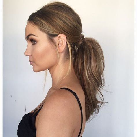 Hair Styles Ponytail, Next Day Hair, Ponytail Wedding, Styles Ponytail, Wedding Ponytail, Pony Tails, Wedding Hair Inspiration, Low Ponytail, Different Hairstyles