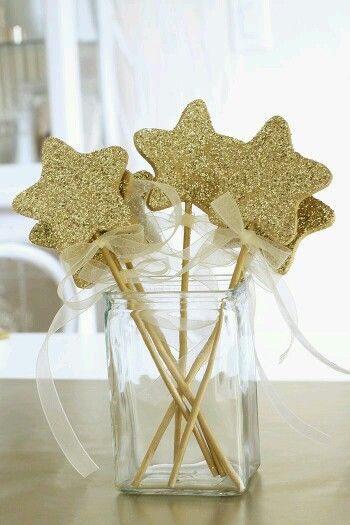 Star wand Star Party Centerpieces, Twinkle Star Birthday Theme, Starry Centerpieces, Stars Birthday Theme, Wand Cookies, Star Party Favors, Twinkle Star Party, Twinkle Twinkle Little Star Party, Star Birthday Party