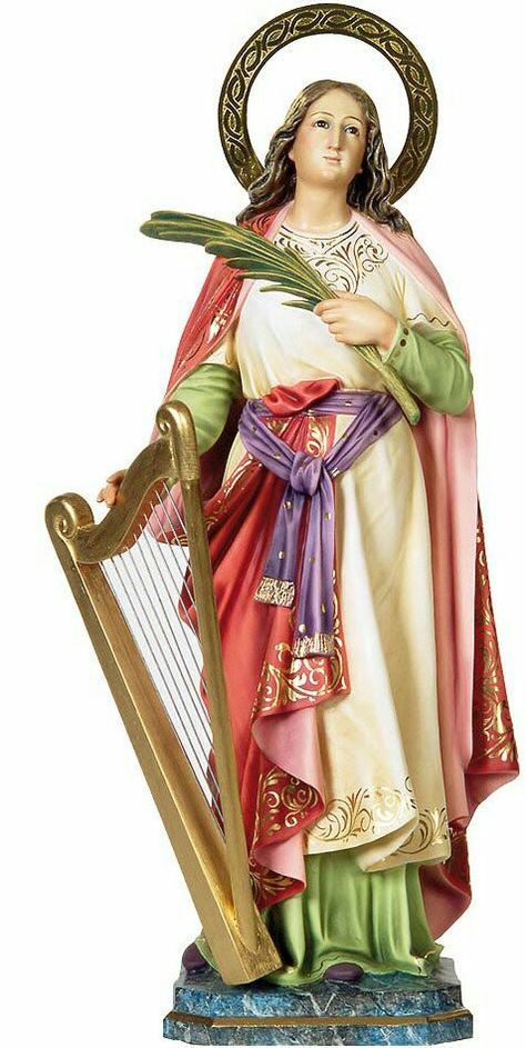 St Cecelia, St Cecilia, Friend Of God, Santa Cecilia, Angel Tarot, Sao Jose, Jesus Art, Media Images, Catholic Faith