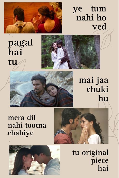 Old Movie Dialogues Bollywood, Imtiaz Ali Quotes, Imtiaz Ali Aesthetic, Movie Dialogues Aesthetic, Laila Majnu Dialogues, Bollywood Quotes Aesthetic, Imtiaz Ali, Filmy Quotes, Bollywood Wallpaper