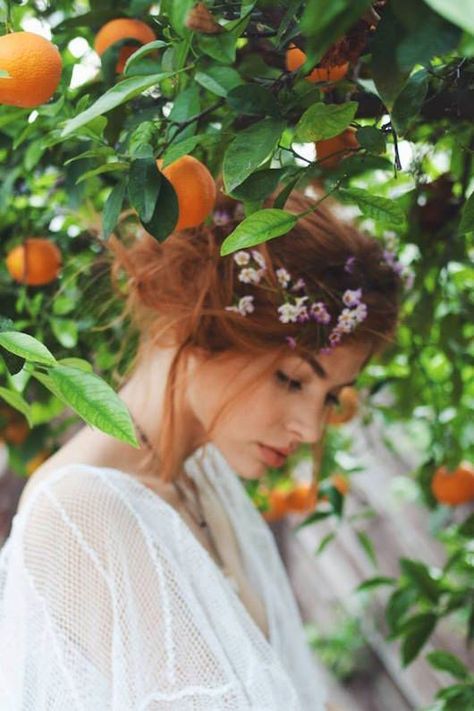 Orange Grove, Flowers In Her Hair, Peach Trees, Orange Tree, Clothes Horse, Beautiful World, Picture Perfect, Her Hair, Photography Inspiration