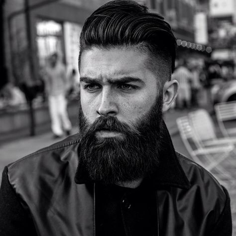 Chris John Millington - full thick black beard and mustache beards bearded man men mens' style barber hair cut hairstyle bearding handsome #beardsforever Chris John Millington, John Millington, Chris John, Badass Beard, Beard King, Beard Muscle, Long Beard Styles, Beard Boy, Black Beard