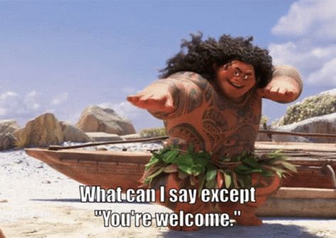 Disney Moana GIF - Disney Moana YoureWelcome - Discover & Share GIFs Moana Memes, Welcome Meme, Moana Gif, Formal Id Picture, Youre Welcome, Welcome Gif, Welcome Images, Your Welcome, Native American Artwork