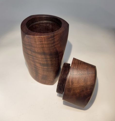 Claro Twist Open | American Association of Woodturners Woodturned Boxes, Wood Turned Lidded Boxes, Wood Turned Cremation Urns, Woodturning Tools, Woodturning Emerging Bowl, Wood Turning, Twist, Carving, Wood