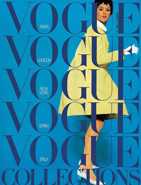 Vintage Vogue Magazine Cover // March 1967 Plakat Design Inspiration, Vintage Vogue Covers, Collage Mural, Vogue Vintage, Vogue Editorial, Vogue Magazine Covers, Fashion Magazine Cover, Vogue Covers, Picture Collage Wall