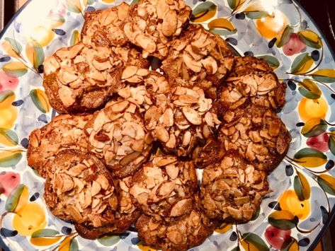 Dorie+Greenspan’s+3-Ingredient+Almond+Crackle+Cookies 4 Ingredient Cookies, Crackle Cookies, French Family, Mexican Menu, Dorie Greenspan, Almond Cookies, Toasted Almonds, Cookie Scoop, Silicone Baking