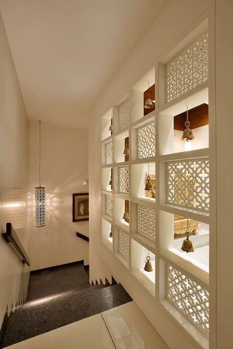 Temple Design For Home, Indian Home Design, Pooja Room Door Design, Pooja Room Design, Room Door Design, Puja Room, Living Room Partition, Living Room Partition Design, Room Partition Designs