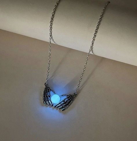 Glow in the dark necklace - skeleton hands pendant holding blue luminous ball  | eBay Shifting Closet, Glow In The Dark Necklace, Dark Necklace, Eu Countries, Skeleton Hands, Consumer Protection, Costume Jewelry Necklaces, In The Dark, Glow In The Dark