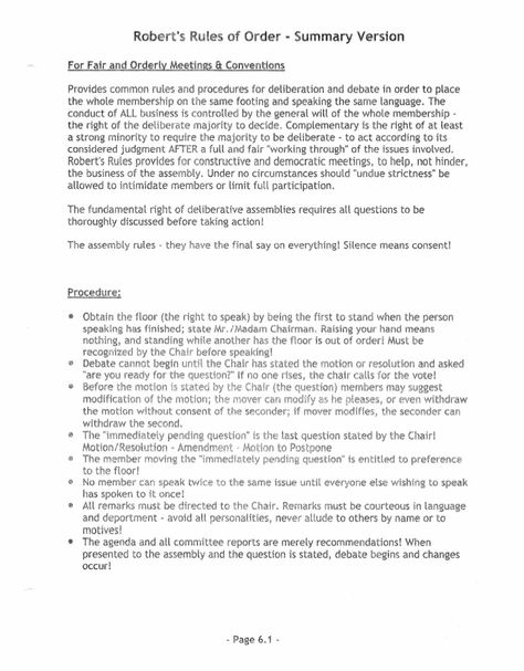 Roberts Rules of Order - Summary VersionFor Fair and Orderly Meetings & ConventionsProvides common rules and procedures fo... Roberts Rules Of Order For Kids, Roberts Rules Of Order, Parliamentary Procedure, Great Cover Letters, 4h Ideas, Effective Meetings, Pto Ideas, Meeting Agenda Template, Meeting Agenda