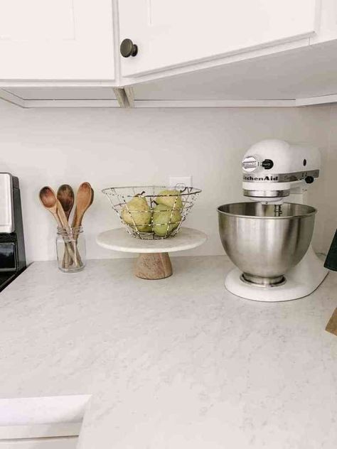 Wilsonart White Carrara with Standard Fine Velvet Texture Finish”. Coastal Kitchen Colors, Carrara Marble Kitchen Countertops, Cabinet And Countertop Ideas, White Laminate Countertops, Countertops Laminate, Marble Kitchen Countertops, Carrara Marble Kitchen, Cost Of Countertops, Kitchen Countertops Laminate