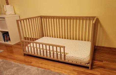 IKEA Sniglar Crib Hack: Convert Your Crib into a Toddler Bed with a Railing | by The Josh Speaks | Mar, 2023 | Medium Ikea Crib To Toddler Bed, Ikea Sniglar Crib Hack, Ikea Baby Bed Hack, Ikea Cot Hack, Ikea Crib To Floor Bed, Crib Converted To Toddler Bed, Sniglar Crib Hack, Sniglar Crib Nursery, Ikea Sniglar Hack