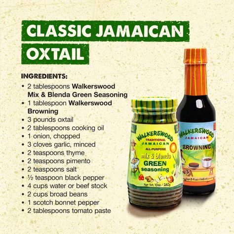 WW-Oxtail-recipe-SM-2 Jamaica Oxtail Recipe, Authentic Oxtail Recipes Jamaican, Caribbean Oxtail Recipes, Oxtails Jamaican, Jamaican Oxtail Recipes, Oxtail Recipes Jamaican, Jamaican Oxtails, Oxtail Recipes Easy, Foreign Recipes