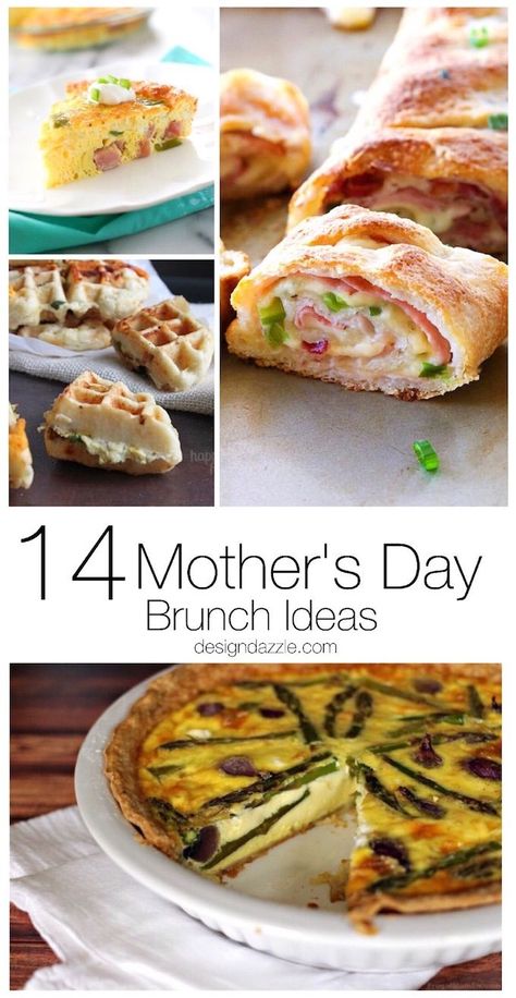 14 Mother’s Day Brunch Ideas Mothers Day Brunch Ideas, Mother's Day Brunch Menu, Easter Food Appetizers, Mothers Day Dinner, Brunch Decor, Easy Brunch Recipes, Girls Brunch, Healthy Brunch, Mother's Day Brunch