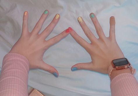 Needy Streamer Overload Aesthetic, Needy Streamer Overload, Needy Streamer, Rainbow Nails, Rainbow, Media, Nails