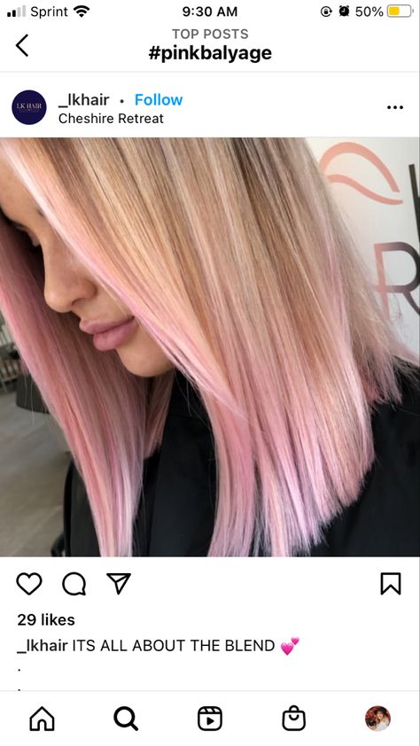 Pink Foils In Blonde Hair, Pink Balyage Blonde Hair, Ash Blonde Pink Hair, Bronde Balayage With Pink, Pink Highlights In Blonde Hair Straight, Blonde And Pink Balayage, Pink Foils Hair, Pink Lowlights In Blonde Hair, Pink Hair Straight