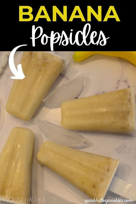 Easy Summer Snacks, Banana Popsicles, Banana Pops, Refreshing Snacks, Summer Loving, Mouthwatering Recipes, Party Food And Drinks, Summer Snacks, Desserts To Make