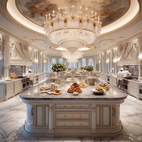 Big Fancy Kitchen, Castle Aesthetic Interior Kitchen, Royal House Interior Indian, Castle Interior Kitchen, Mansion Interior Kitchen, Castle Aesthetic Interior, Palace Kitchen, House Interior Indian, Old Mansions Interior