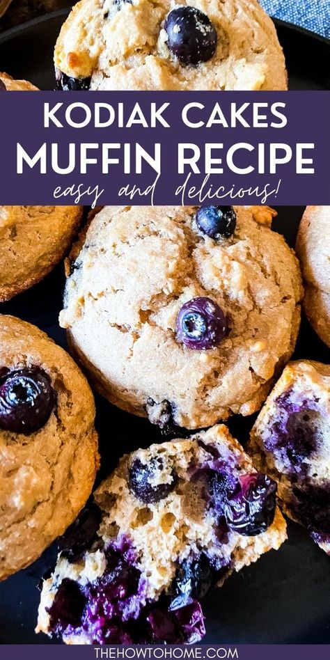 Protein Berry Muffins, Healthy Blueberry Protein Recipes, Healthy Muffin Mix Recipe, Kodak Blueberry Muffins, Ww Blueberry Muffins 1 Point Kodiak, Kodiak Bluberry Muffins, Macro Muffin Recipe, Kodiak Cakes Blueberry Protein Muffins, Protein Banana Blueberry Muffins