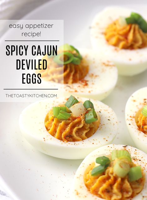 Cajun Deviled Eggs Recipe, Cajun Deviled Eggs, Cajun Thanksgiving, Spicy Deviled Eggs Recipe, Eggs Deviled, Spicy Deviled Eggs, Devilled Eggs, Homemade Appetizer, Meat Eater