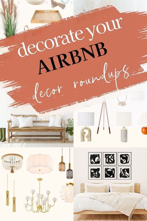 Browse Airbnb room decor ideas that will help you decorate your Airbnb bedrooms, dining rooms, entryways, living rooms, and more. From Airbnb decor on a budget to simple themed Airbnb decor to achieve the desired aesthetic, here you will find stylish Airbnb room decor roundups that will help you decorate your vacation rental and impress your guests. Airbnb Bedrooms, Unique Airbnb Ideas, Themed Airbnb, Decorate Airbnb, Airbnb Room, Airbnb Bedroom, Vacation Rentals Decor, Unique Airbnb, Unique Vacation Rentals