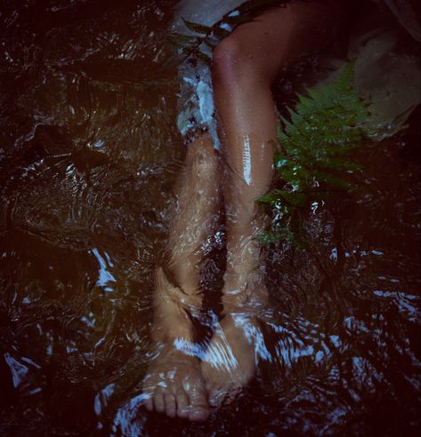 River Fairie, cottagecore, creek photoshoot. White dress in water. Cinematic, dark edits. Dreamy, fairytale vibe. Pensacola, FL. White Dress In Water, Photoshoot White Dress, Creek Photoshoot, River Photoshoot, Creative Services, Pensacola Fl, Photoshoot Ideas, Photography Ideas, Fairy Tales