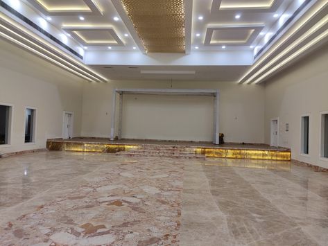 Banquet Hall Ceiling Design, Marriage Hall, Gypsum Ceiling Design, House Fence, Church Interior Design, House Fence Design, Front Door Design Wood, Community Halls, Hall Interior Design