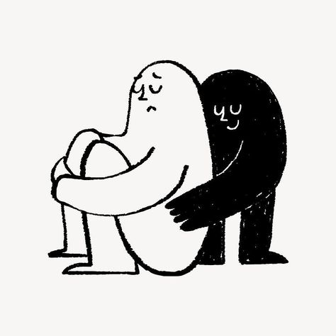 in celebration of men’s mental health awareness month, check in on your friends— and give hugs always. Kindness Illustration, Hug Icon, Emotional Illustration, Hugging Illustration, Check In On Your Friends, Hug Logo, Hug Graphic, Emotion Illustration, Emotions Illustration