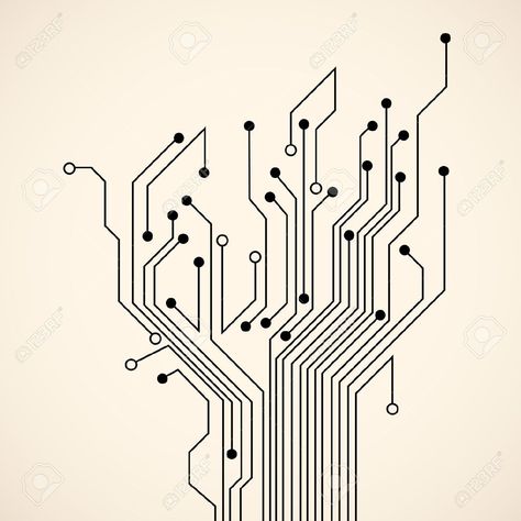 Tech Tattoo, Morden Art, Circuit Board Design, Globe Vector, Tree Vector, Texture Vector, Circuit Diagram, Geometric Background, Sticker Wall Art