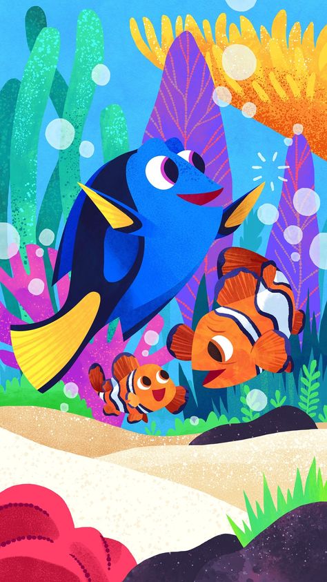 Kids Painting Class, Nemo And Dory, Pixar Party, Disney Artists, Disney Posters, Finding Nemo, Animation Studio, Disney And Dreamworks, Disney Pictures