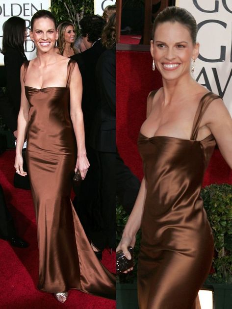 Hilary Swank Golden Globes 2005 in Calvin Klein Hillary Swank, Hilary Swank, Golden Globe, Golden Globes, Calvin Klein, Globe, Dresses, Quick Saves