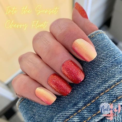 Color Street Into The Sunset Mixed Mani, Cherry Float, Nail Colors For Winter, Lexi Nails, Street Nail Art, Nail Dipping Powder Colors, Color Street Fall, Color Street Tips, Colorstreet Combos