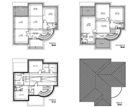 The autocad DWG drawing File shows villa plan of Basement Plan, Ground floor plan, first floor plan and roof plan. Download DWG file. - Cadbull First Floor Plan, Basement Plans, Dark Art Photography, Villa Plan, Drawing Block, Plan Drawing, Autocad Drawing, Ground Floor Plan, Roof Plan