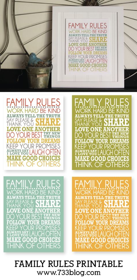 Family Rules Free Download Entryway Prints, Zip Tap, Family Rules Printable, Family Rules Wall Art, Wall Art Quotes Family, Free Family Printables, Subway Art Printables, Family Rules Sign, Family Printables