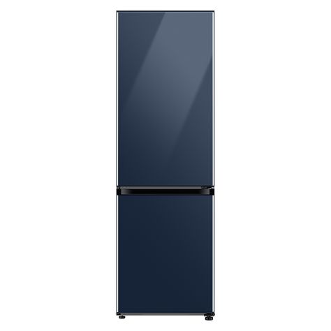 Shop Samsung 12.0 cu. ft. BESPOKE Bottom Freezer refrigerator Navy glass at Best Buy. Find low everyday prices and buy online for delivery or in-store pick-up. Price Match Guarantee. Pink Fridge, Column Refrigerator, Glass Counter, Refrigerator Brands, Samsung Bespoke, Bottom Freezer Refrigerator, Samsung Refrigerator, Small Fridges, Led Light Design